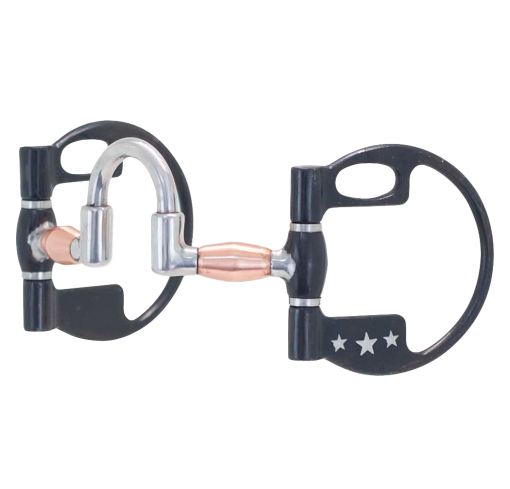 Cowboy Tack Jonathan Gauthier pro trainer leveraged Smooth Correcting Dee Bit with Copper Barrels