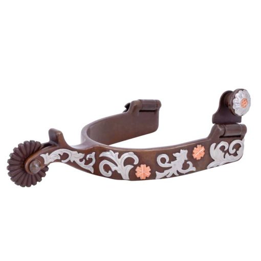 Cowboy Tack Medium Copper Flower Spurs