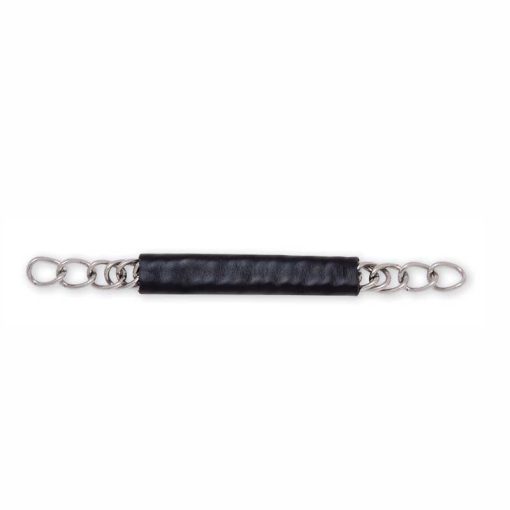 Cowboy Tack Single Curb Chain With Leather Cover