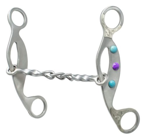 Cowboy Tack Southwest Gemstone Twist & Chain Combo Gag
