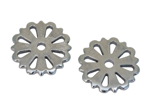 Cowboy Tack Stainless Steel Brushed Pro Trainer Slotted Rowel