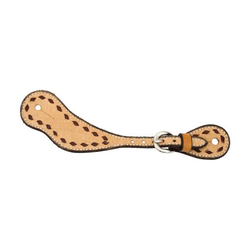 Cowboy Tack Youth Roughout Buckstitched Spur Straps