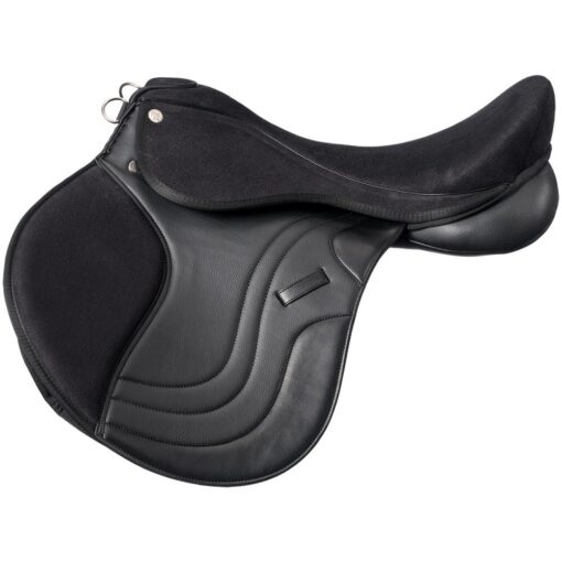 Equitare Tempo Synthetic All Purpose Saddle - Wide 12 es260 2 oz3cpbcfremwls4o