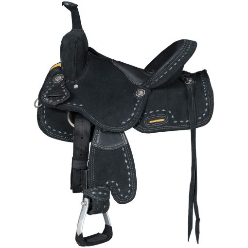 King Series Youth Stanton Trail & Barrel Saddle Black