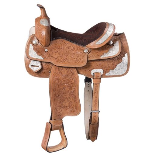 King Series McCoy Trail Saddle with Silver Accents
