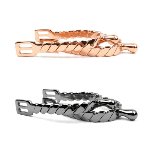 Twisted metal english spurs in two colors