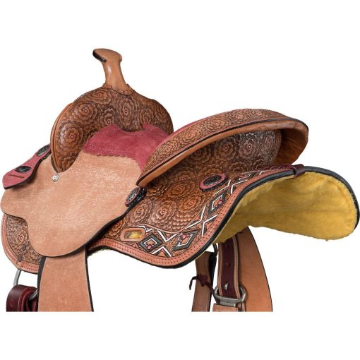 Tough1 Youth Dahlias & Diamonds Barrel Saddle - Image 4
