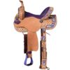 Tough1 Purple Paisley Barrel Saddle 2 rk455 23suupopskem9y22