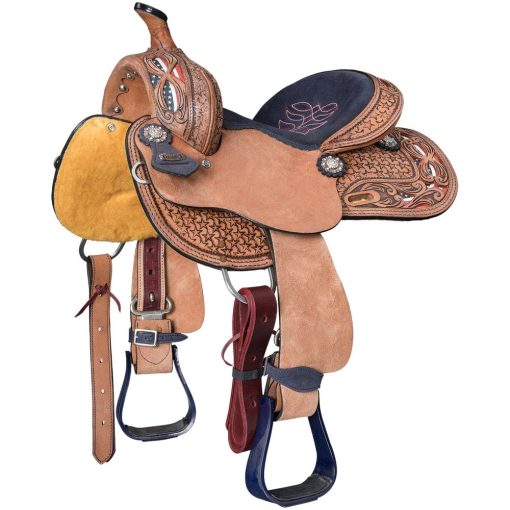 Tough1 Youth Americana Barrel Saddle - Image 2