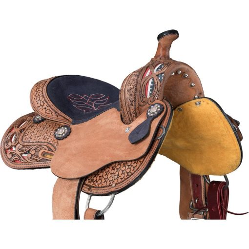 Tough1 Youth Americana Barrel Saddle - Image 3