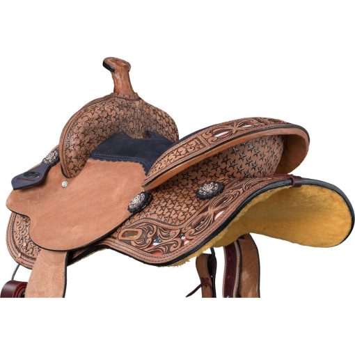 Tough1 Youth Americana Barrel Saddle - Image 4