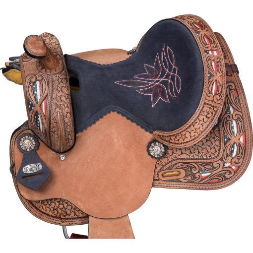Tough1 Youth Americana Barrel Saddle - Image 5