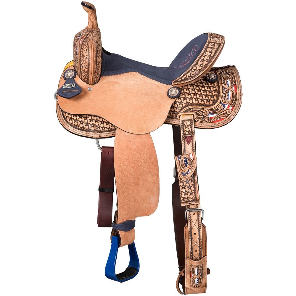 Tough1 Americana Barrel Saddle 3 Tough1 Americana Barrel Saddle