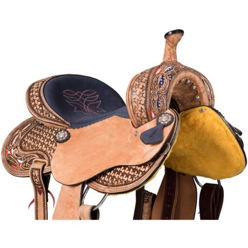Tough1 Americana Barrel Saddle 11 rk465b q1vc9nyqdpfhaz82