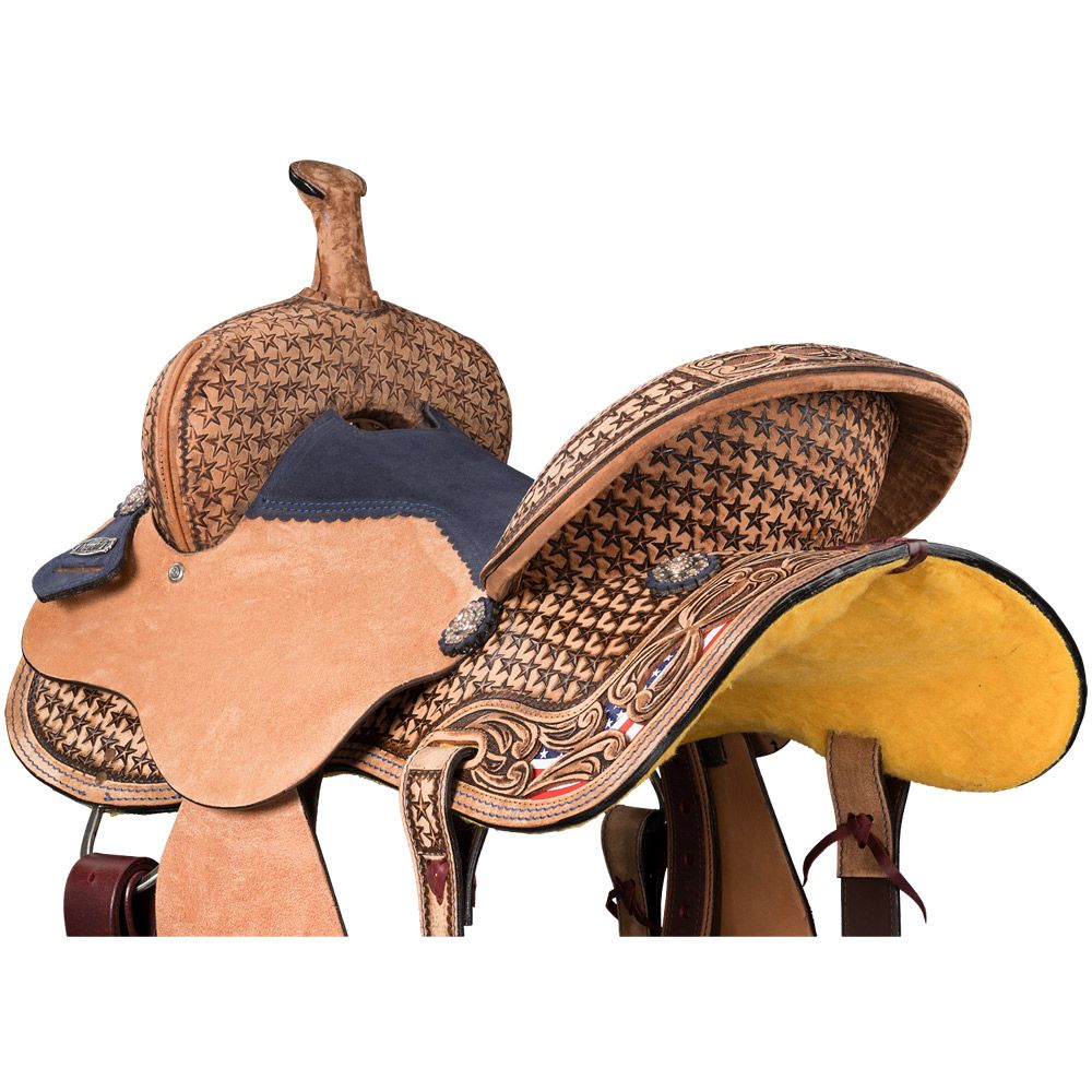Tough1 Americana Barrel Saddle 7 Tough1 Americana Barrel Saddle - Image 5