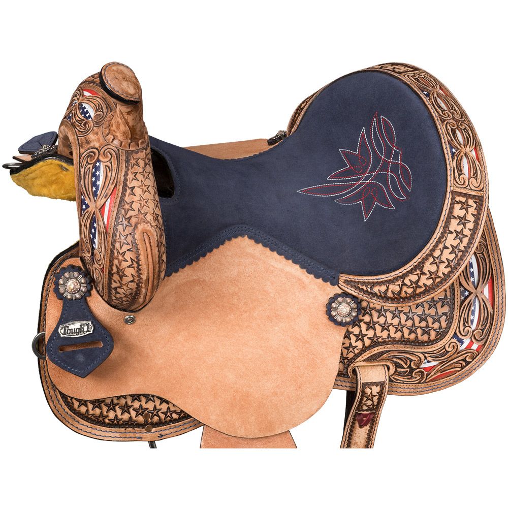 Tough1 Americana Barrel Saddle 8 Tough1 Americana Barrel Saddle - Image 6