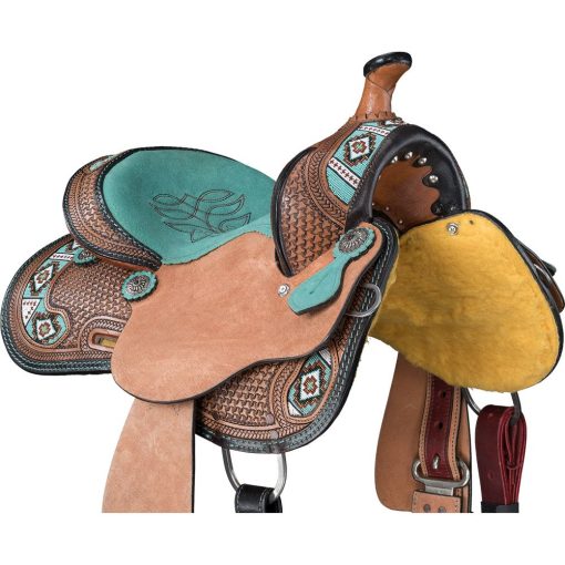 Tough1 Youth Taos Barrel Saddle 8 Tough1 Youth Taos Barrel Saddle - Image 3