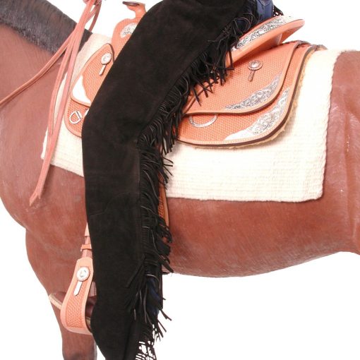 Tough1 Premium Suede Equitation Chaps 10 Tough1 Premium Suede Equitation Chaps Black