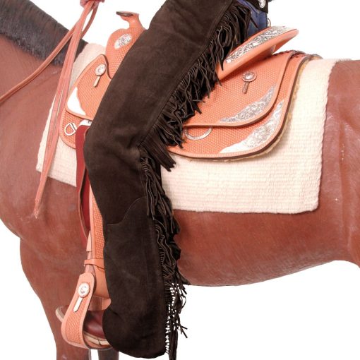 Tough1 Premium Suede Equitation Chaps 11 Tough1 Premium Suede Equitation Chaps Brown