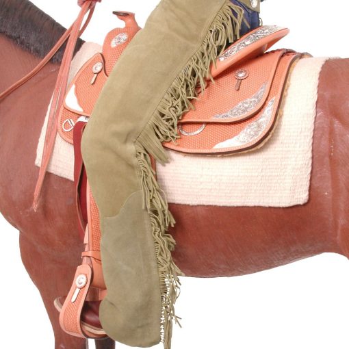 Tough1 Premium Suede Equitation Chaps 12 Tough1 Premium Suede Equitation Chaps Sand